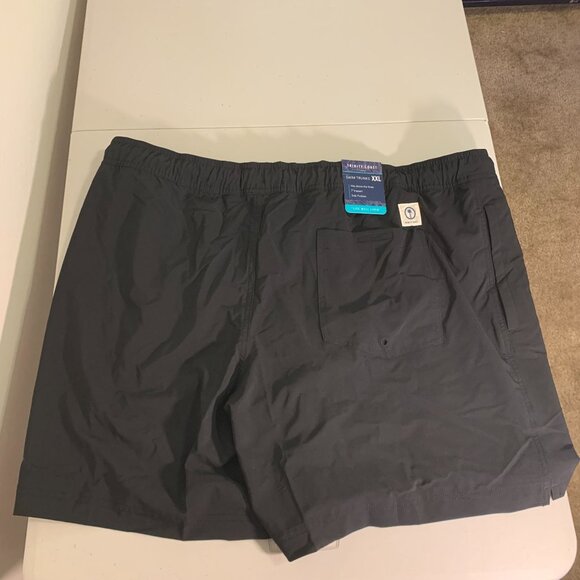 Trinity Coast XXL Black Swim Trunks 7" Inseam Side Pockets Super Comfy Beachw - Picture 8 of 9